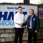 Manager Gary Boyle with Chairman Martin McLoughlin