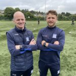 NCAFC Manager Barry Gray with new First Team Coach Mark Griffin