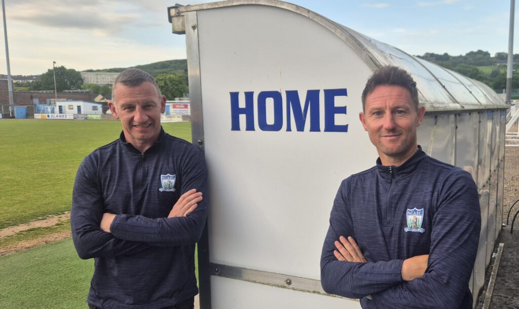 Manager Stuart King with new Assistant Manager Ryan Moffatt