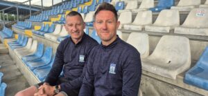 Manager Stuart King with Assistant Manager Ryan Moffatt