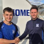 New Signing Shane Forbes with Assistant Manager Ryan Moffatt