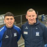 New signing Cillian Kavanagh with Manager Stuart King