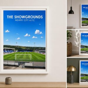Newry Showgrounds A4 Poster Graphic (Framed)
