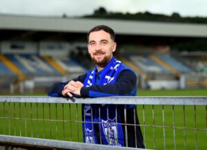 New signing Andrew Hoey at The Showgrounds