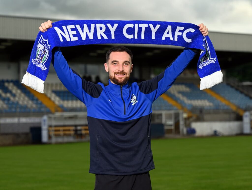 New signing Andrew Hoey at The Showgrounds. Brendan Monaghan Photography